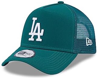 New Era A-Frame Adjustable Trucker cap Mesh Einsatz gebogener Schirm Grün Baseball Los Angeles Dodgers One-Size