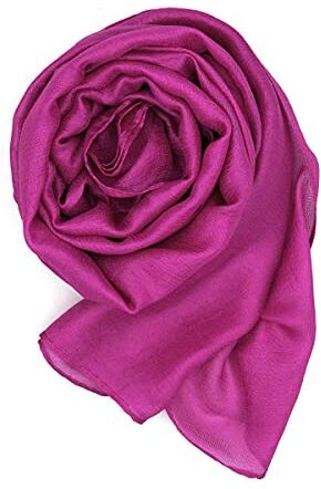 Colours & Beauty Coprispalle Donna Elegante Cerimonia Fucsia Scuro   Stola Foulard Sciarpa Estiva   Coprispalle Scialle