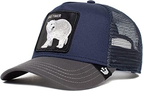 Goorin Bros. Big Timer Eisbär Blau A-Frame Adjustable Trucker Cap One-Size