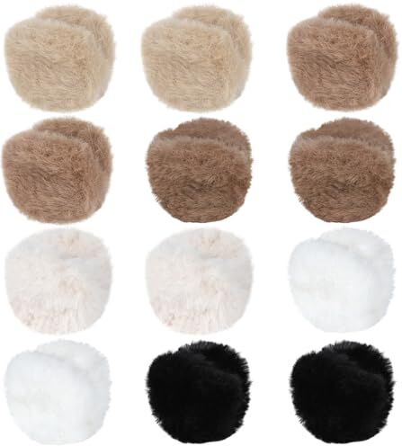 Larfraecy 10 PCS Piccoli fermagli di peluche,Artigli per capelli,Barrette per capelli antiscivolo,Accessori per lo styling dei capelli per ragazze e donne