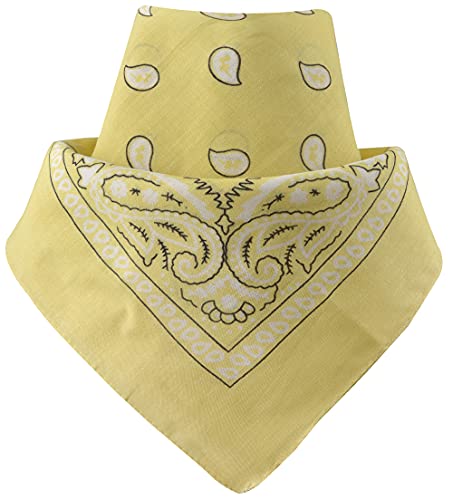 Miobo Bandana/foulard da collo, 100% cotone, taglia unica Paisley beige. M