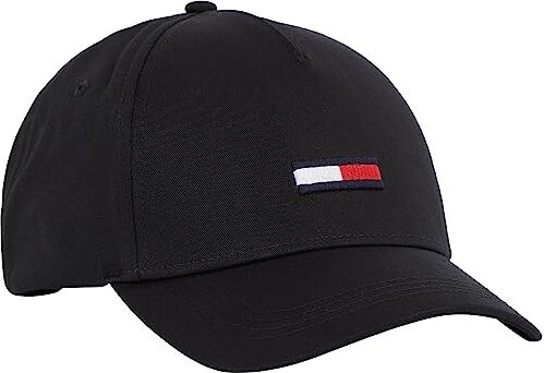 Tommy Jeans Tommy Hilfiger TJU FLAG CAP, Cappellino da Baseball, Unisex Adulto, Black 660-910, Taglia Unica