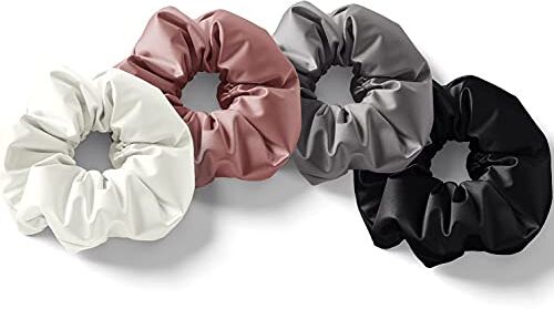 Kalagiri Fascia elastica per cravatta  Satin Hair Scrunchy per donna e ragazza multicolore confezione da 4 (multicolore)