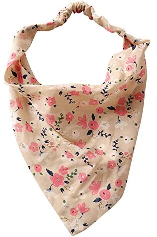 YWSTYllelty Fasce per Capelli Donna Trucco BandaNera per floreali Fazzoletto da donna Bandana da donna Sciarpa per con stampa Triangolo Fazzoletto per con cravatte Sciarpa per la Cerchietto Bambina Rosso Velluto