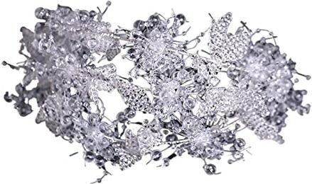 DIXII Fascia for capelli Perline di cristallo di lusso Fasce for capelli da sposa floreali Accessori for capelli da sposa Corona di strass Fascia for capelli Diademi da sposa Copricapo fatto a mano