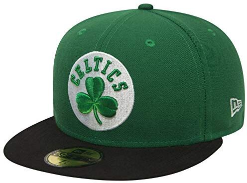 New Era NBA League Basic 59Fifty Snapback Boston Celtics Snapback cap, Uomo, Green Black, 7 1/4 (57.7 cm)