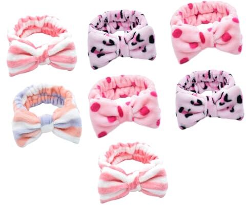 FRCOLOR 7 Pz accessori per adorabile sportiva da bagno scrunchies hair band hijab cerchietti cerchietto per copricapo per il trucco per