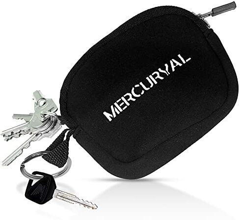 MERCURYAL Portachiavi Moto in Neoprene Per Conservare Chiavi Accessori Moto Portachiavi Uomo Portachiavi per Moto Con Anello Colore Nero, Taglia única