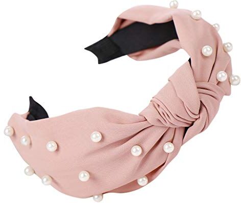 YWSTYllelty Fascia per Capelli Testa di beading Women Hairband Sweet Headband Fashion Knot Haior Hoop Bow Girls fascia di Capellii Cerchietto Bambina 1 Pezzo