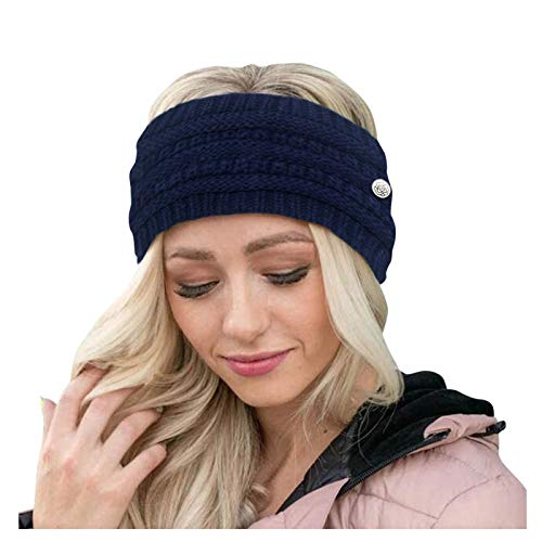 jieGorge Cappellini da donna con bottoni a fascia per esterni Cappellini da baseball Holey all'uncinetto multicolori con giunzione alla Fascia Sportiva Spugna (Navy-A, One Size)