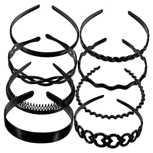 Ipetboom 1 Set Da 8 Pezzi semplice accessori per per donna sportiva scrunchies hair band cerchietti bambina fermaglio per cerchio per