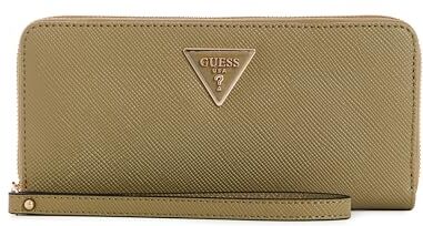 Guess Laurel Portafoglio da donna con cerniera, misura unica, colore: salvia