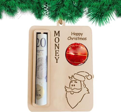 MYJIO Porta soldi ornamento per albero di Natale, porta soldi per regalo in contanti, porta soldi fatto a mano di Natale per bomboniere, regali novità