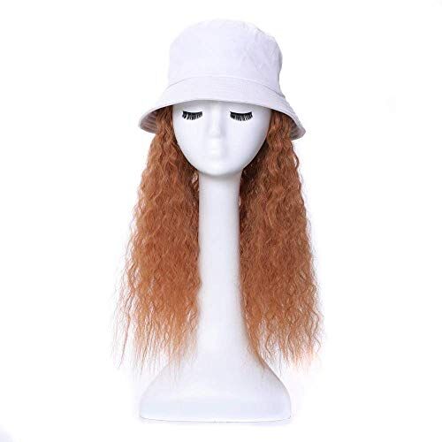 Chtom Baseball cap parrucca cappello soffice onda naturale wave parrucca da donna berretto da baseball uomo divertente tappo con vista tappo decorazione decorazione cappello da sole lungo capelli ricc