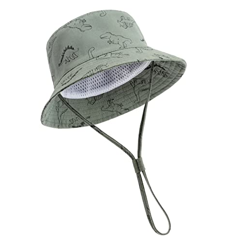 DRESHOW Unisex Bambino Secchio Regolabile Protezione Del Sole Cappello per Neonata Ragazza Ragazzo Neonato Bambini Bambino Pieghevole Cappelli da Sole da Spiaggia UPF 50+