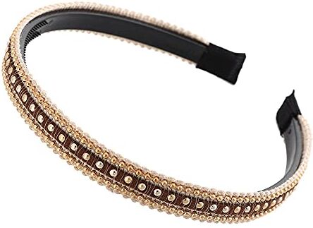 HHRHLKNH Fasce Per Capelli Catene D'Oro Catene Capel Bands Hoop Per Le Donne Fascia Fascia Hairband Girls Accessori Per Capelli Elegante Elegante Ornamento Per Capelli Chic-A5