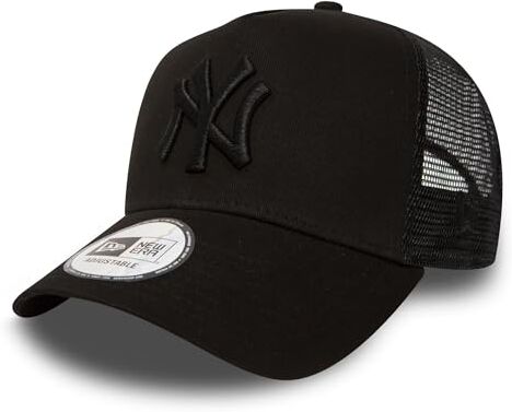 New Era New York Yankees MLB Clean Nero 9Forty A-Frame Berretto da Camionista Regolabile per Bambini