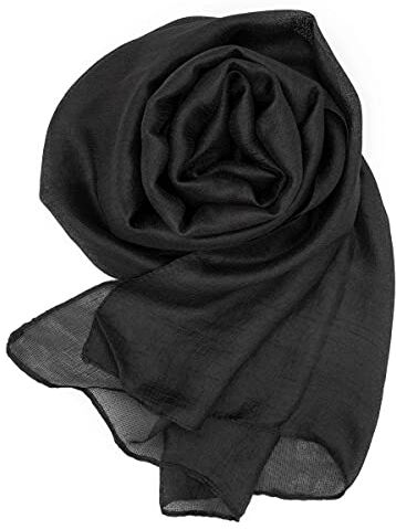 Colours & Beauty Coprispalle Donna Elegante Cerimonia Nero   Stola   Foulard   Sciarpa Estiva   Scialle