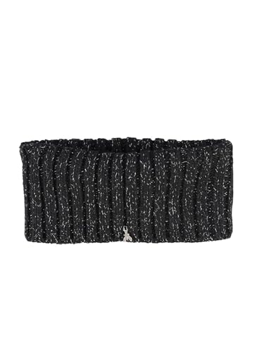PATRIZIA PEPE scaldacollo in misto lana con fili lurex nero