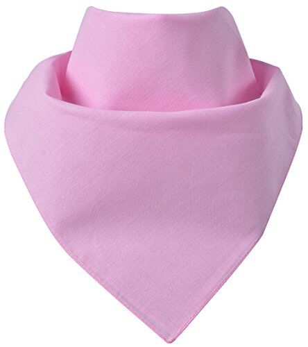 Miobo Bandana/foulard da collo, 100% cotone, taglia unica Tinta unita rosa. M