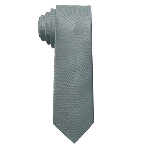 MASADA Cravatta Uomo accuratamente realizzata e rifinita a mano 6 cm di larghezza grigio