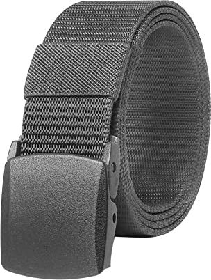 KEYNAT Cintura Uomo Tattica in Nylon con Fibbia Plastica, Cinture Militare in Tela 125cm*3.8cm, Regolabile Casuale Cinghia dei Jeans, Esterne