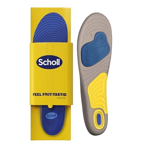 Scholl Solette Gel Activ Running, Solette da Uomo per Scarpe da Corsa, Taglia 40-46.5 EU/L, Confezione da 1 Paio