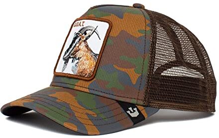 Goorin Bros. Clay Henry G.O.A.T. Ziege Brown A-Frame Adjustable Trucker Cap One-Size