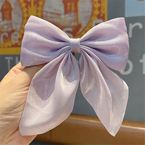 Suwequest Fiori Grandi Fermagli Per Capelli Barrettes Annodato Lungo Nastro Chiffon Tornante Per Le Donne Ragazze Accessori Per Capelli Stile Fascia 12 stile