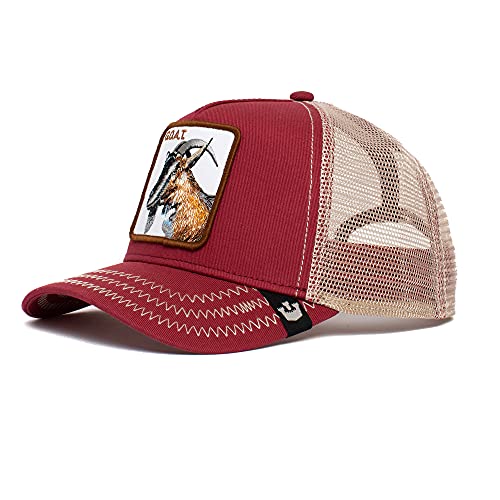 Goorin Bros. The Goat Ziege Red A-Frame Adjustable Trucker cap One-Size