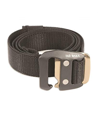 Tatonka Cintura Stretch Belt 25 mm, Unisex, Gürtel Stretch Belt 25 mm, Black, 110 x 2,5 cm
