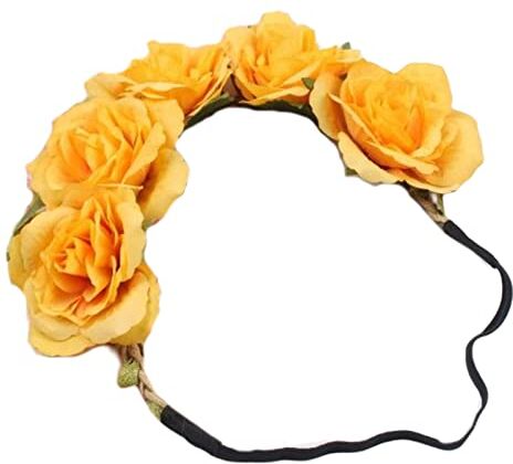 HNsdsvcd Corone floreali Corona per capelli Fasce per capelli Fiore da donna Corone di fiori da sposa per matrimonio Fasce floreali da sposa Fasce per capelli da donna