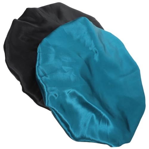 FRCOLOR 2 Pz Berretto Da Notte a Larga Cuffia Per Da Bagno Copritesta Per Dormire Cuffia Per Dormire Per Bambini Cappello Da Notte Raso Mancare Popolarità Cuffia Per Asciutti