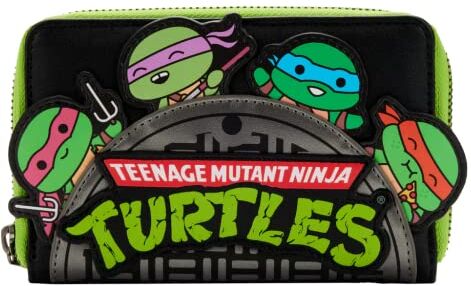 Loungefly TMNT Portafoglio con cerniera, multicolore, bifold