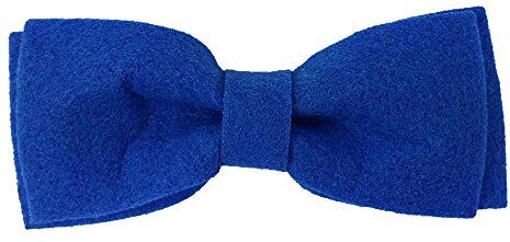 Venetto fatto a mano stravagante elegante papillon in feltro mosche fazzoletto da inserire mosche uomo unisex fiocco regolabile carnevale compleanno uomini sera festa matrimonio Blu brillante Taglia