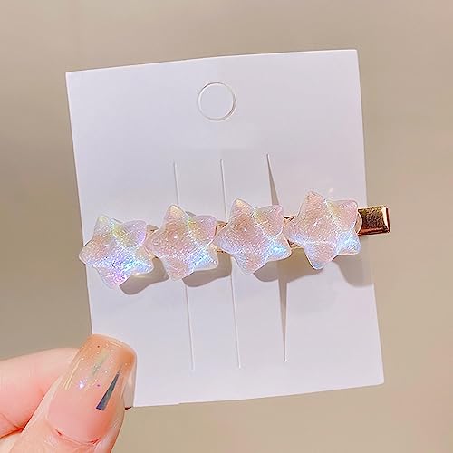 APLUSH 4 Candy Heart Hair Clips Barrettes Colored Heart Hairpin Donna Ragazze Hairgrips Pins Fascia per capelli Accessori Forcine per capelli Duckbilled 02