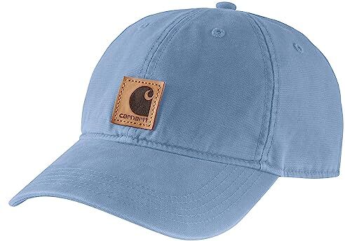 Carhartt Berretto Da Baseball In Cotone Canvas, Uomo, Blue (Skystone), Taglia unica