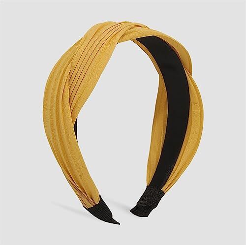 Youllyuu Fiore Pieghe Fascia Per Le Donne Chiffon Croce Conosciuto Solido Raso Hairband Lunetta Fascia Per Capelli Accessori Gioielli 11