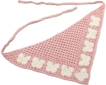 AOOOWER Donne Turbante Farfalla Fascia Rosa Copricapo Lavorato A Maglia Cerchietto Farfalla Ragazze Vacanza Foto Puntelli Lady Turbante Bandane Fasce Per Gli Uomini