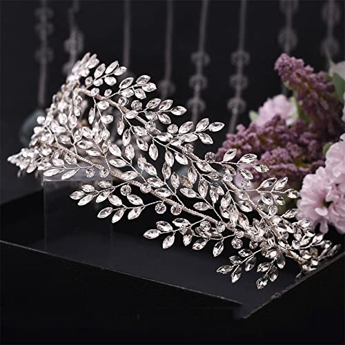 Youllyuu Strass nuziale fascia nuziale corone donna diadema nuziale fatto a mano sposa copricapo