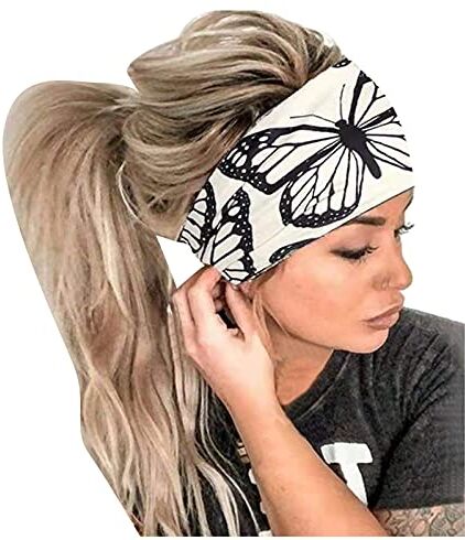 YWSTYllelty Fasce Elastiche per Capelli Fascia per Bandana Fascia per Fascia elastica per donna Fascia per con stampa Cerchietto Grande per