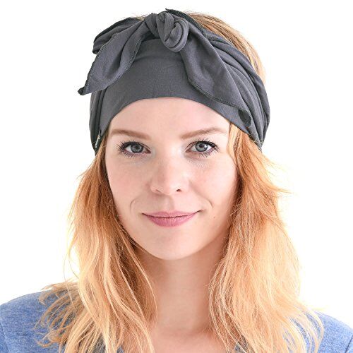 CHARM Casualbox Pre Legato Headband Stravagante Capelli Fascia Estate Uomo Da Donna Testa Incarto Hippie Grigio Scuro