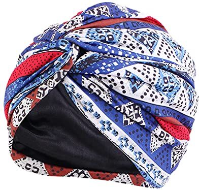 Modaworld Turbante Chemioterapia Turbante Donna Foulard per Capelli Bandane per Capelli Fascia Capelli Donna Estive Cotone Foulard Chemioterapia Donna Africano Cappello Elastico Berretto Pre Annodato