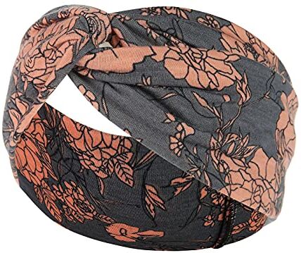 Generico Fasce annodate largo per le donne Stampa sportiva Leopard Elasticità Fascia per ragazze Fasce Moda Boho Yoga Fascia per Cappello Sciarpa Attaccato (M, One Size)