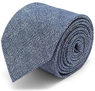 BRERA 67 Cravatta Uomo Elegante in Lana e Seta Blu Chiaro   Cravattino per Completo 148x8   Cravatte Slim per Vestito da Cerimonia e per Abiti da Lavoro