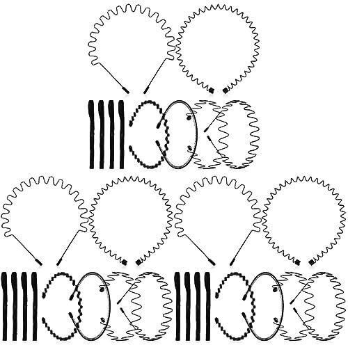 FRCOLOR 3 Pz Fascia Per Cerchietti in Metallo Per Uomo Per Acconciature Archetto in Metallo Ondulato Fasce Da Allenamento Per Uomo Corea Del Sud Mancare Gli Sport