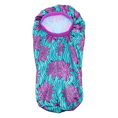 FOMIYES 1 Pc Berretto Da Notte Stampato a Tubo Lungo Cappellini Da Donna in Raso Cuffie Per Per Dormire Seta Tappi Chemio Cuffia Per Tappo Bidet Cappello a Cilindro Ragazza Mancare