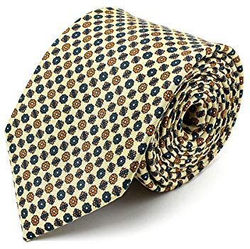 BRERA 67 Cravatta Uomo Giallo Elegante in Seta   Cravattino per Completo 150x7   Cravatte Slim per Vestito da Cerimonia e per Abiti da Lavoro