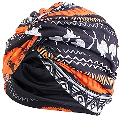 Modaworld Turbante Chemioterapia Turbante Donna Foulard per Capelli Bandane per Capelli Fascia Capelli Donna Estive Cotone Foulard Chemioterapia Donna Africano Cappello Elastico Berretto Pre Annodato