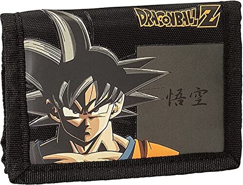 COMIX ANIME, Dragonball Portafoglio e Portamonete 3 Ante Dragonball, Portafoglio Unisex Bambini E Ragazzi, Anella Laterale Portachiavi e Porta Monete con Chiusura ZIP